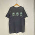 デルタ DELTA 90s USA製 シングルステッチ ©1995 BYE DYE ALIENATED エイリアン 宇宙人 両面プリント Tシャツ メンズ import:XL