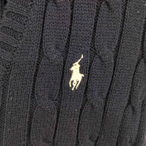 ポロラルフローレン POLO RALPH LAUREN Vネックケーブルニットトップス レディース JPN:XS