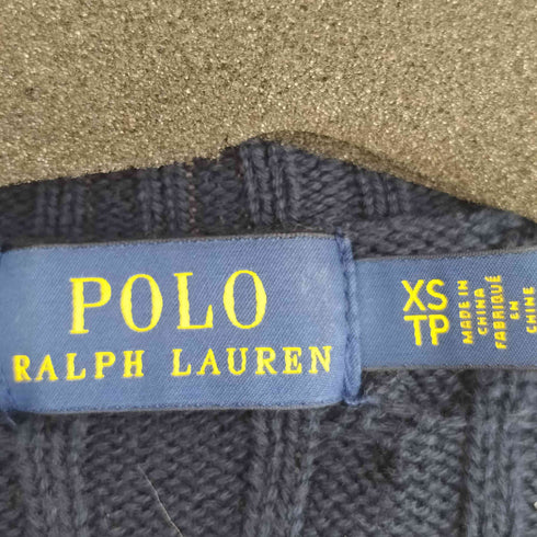 ポロラルフローレン POLO RALPH LAUREN Vネックケーブルニットトップス レディース JPN:XS