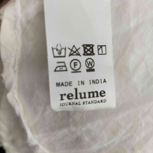 ジャーナルスタンダードレリューム JOURNAL STANDARD relume 24SS レリューム コットンジャガードギャザーブラウス レディース FREE