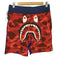 アベイシングエイプ A BATHING APE クレイジー カモ シャーク スウェット ショーツ メンズ JPN:M