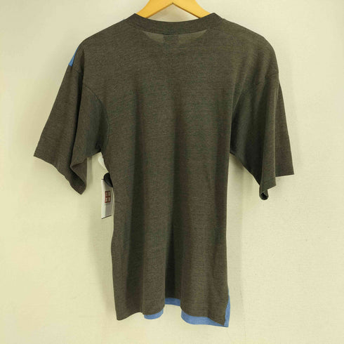 ナイキ NIKE 80s 紺タグ USA製 シングルステッチ ツートン ロゴプリントTシャツ メンズ import:S