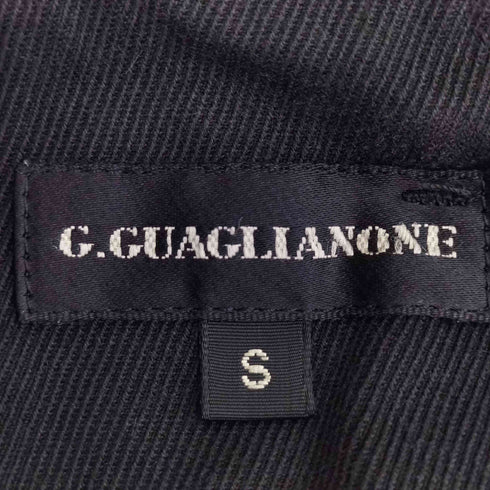 G.GUAGLIANONE イタリア製 ジップデザイン コットンツイル ストレートパンツ メンズ JPN:S