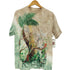 リキッドブルー LIQUID BLUE USA製 総柄 ジャンル アニマル プリント ブリーチ加工 S/S クルーネック Tシャツ メンズ import:M