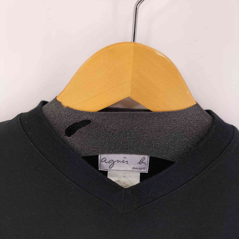 アニエスベー agnes b. PARIS コットン Vネック Tシャツ レディース JPN:1