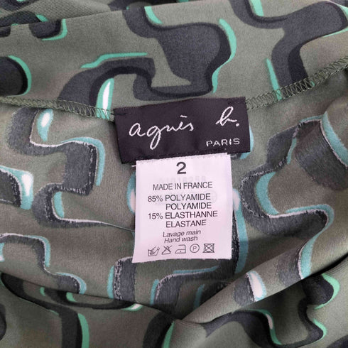 アニエスベー agnes b. PARIS MADE IN FRANCE 総柄スカート レディース JPN:2