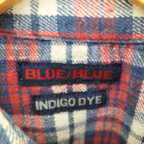 ブルーブルー BLUE BLUE INDIGO DYE チェックネルシャツ レディース JPN:2