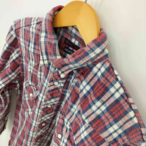 ブルーブルー BLUE BLUE INDIGO DYE チェックネルシャツ レディース JPN:2