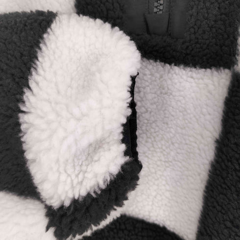 トミージーンズ tommy jeans Checkerboard Sherpa Popover Jacket レディース import:XS