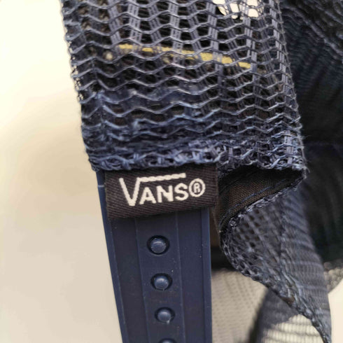 バンズ VANS US OPEN OF SURFING ロゴ ワッペン チェッカーフラッグ メッシュ 切替 キャップ メンズ