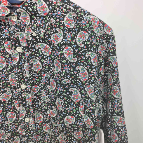 トミーヒルフィガー TOMMY HILFIGER SLIM FIT ペイズリー総柄ボタンダウンL/Sシャツ メンズ S