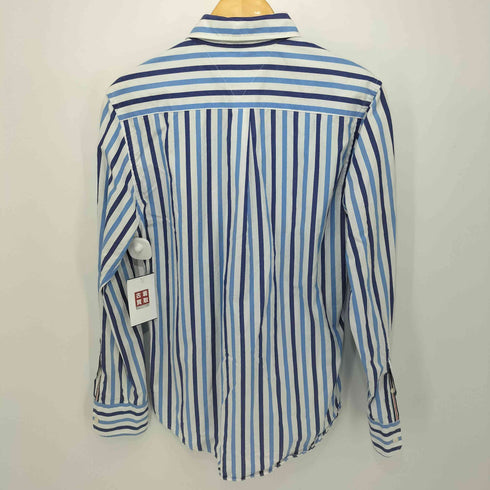 トミーヒルフィガー TOMMY HILFIGER SLIM FIT マルチストライプ柄 ボタンダウンL/Sシャツ メンズ S