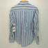 トミーヒルフィガー TOMMY HILFIGER SLIM FIT マルチストライプ柄 ボタンダウンL/Sシャツ メンズ S