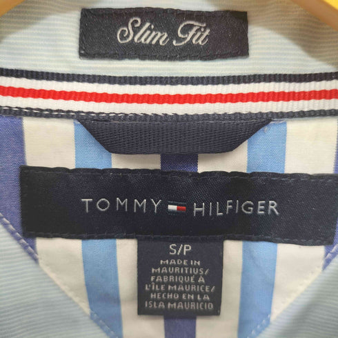 トミーヒルフィガー TOMMY HILFIGER SLIM FIT マルチストライプ柄 ボタンダウンL/Sシャツ メンズ S