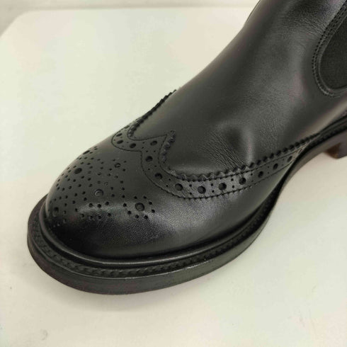 トリッカーズ Trickers SILVIA BLACK CALF VIBRAM サイドゴアブーツ レディース UK:4