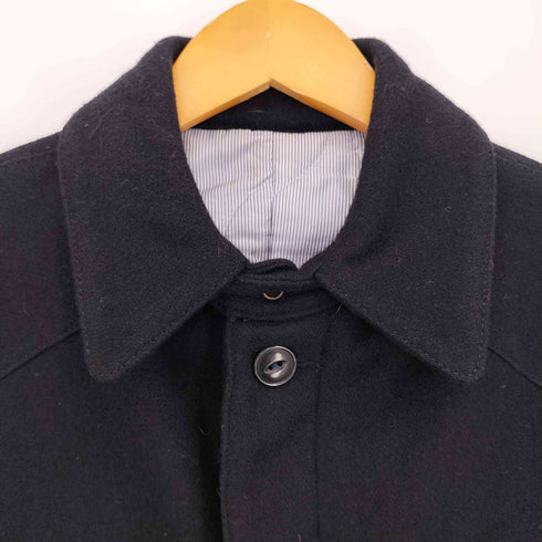 TEIJIN MEN'S SHOP ウール 比翼 ステンカラーコート メンズ JPN:M