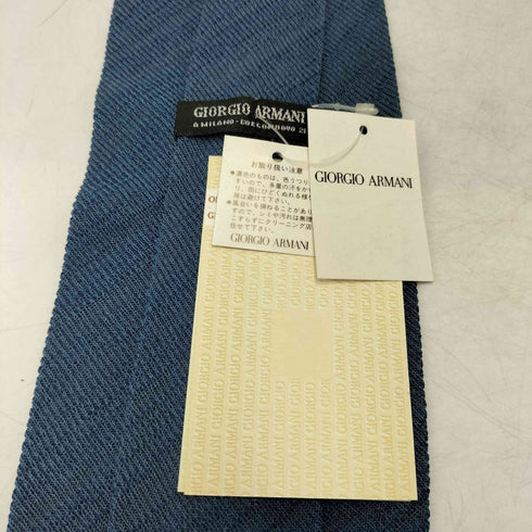 ジョルジオアルマーニ Giorgio Armani 80-90S イタリア製 黒タグ 織りトラッド レーヨン ナイロン ネクタイ メンズ