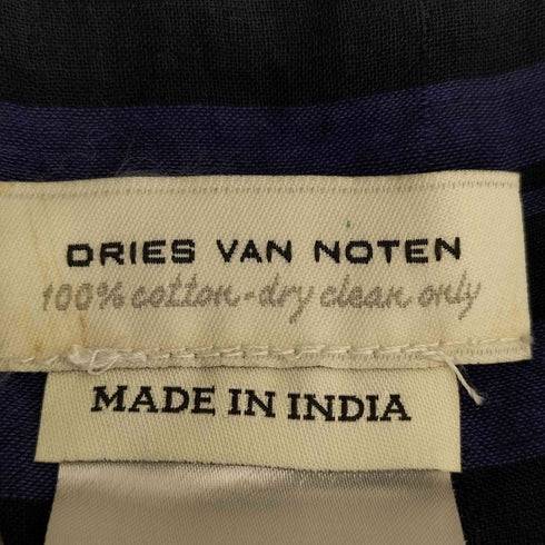 ドリスヴァンノッテン DRIES VAN NOTEN インド製 フリンジ コットン ストール メンズ