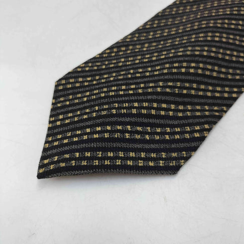 ジョルジオアルマーニ Giorgio Armani 90S イタリア製 白タグ CRAVATTE 総柄 ストライプ トラッド シルク レーヨン ネクタイ メンズ
