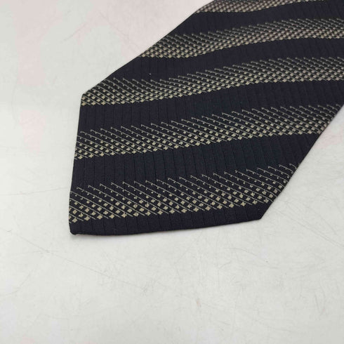 ジョルジオアルマーニ Giorgio Armani 90S イタリア製 白タグ CRAVATTE ストライプ トラッド シルク ネクタイ メンズ