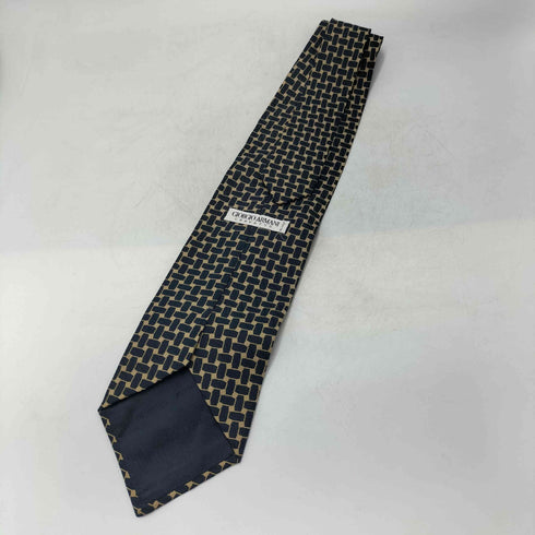 ジョルジオアルマーニ Giorgio Armani 90S イタリア製 白タグ CRAVATTE 総柄 シルク ネクタイ メンズ