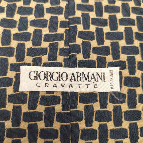ジョルジオアルマーニ Giorgio Armani 90S イタリア製 白タグ CRAVATTE 総柄 シルク ネクタイ メンズ