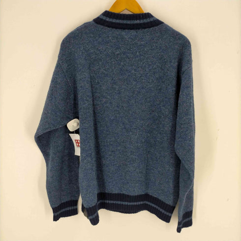 フレッドペリー FRED PERRY ロゴ刺繍 ハーフジップニット メンズ O