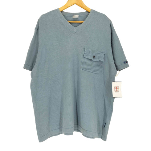トミージーンズ tommy jeans ポケット付き半袖コットンニット メンズ XL