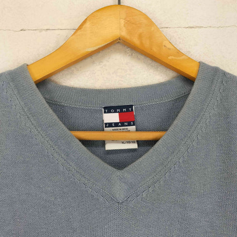 トミージーンズ tommy jeans ポケット付き半袖コットンニット メンズ XL