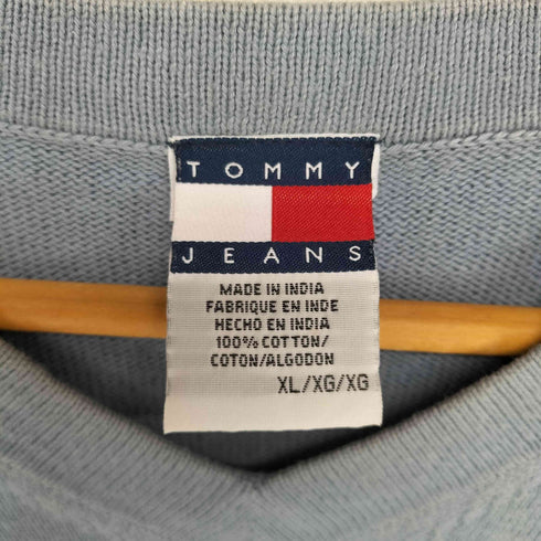 トミージーンズ tommy jeans ポケット付き半袖コットンニット メンズ XL