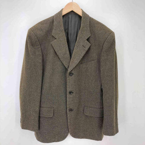 コムデギャルソンオムプリュス COMME des GARCONS HOMME PLUS 90S AD1997 バイアス期 ネップ 3B テーラードジャケット 2タック スラックス パンツ YZIP メンズ JPN:S