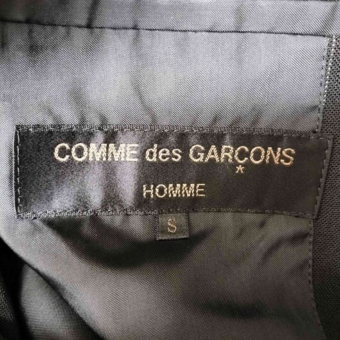 コムデギャルソンオム COMME des GARCONS HOMME AD2002 田中オム 背抜き ストライプ 3B テーラードジャケット 2タック スラックス パンツ YZIP メンズ JPN:S