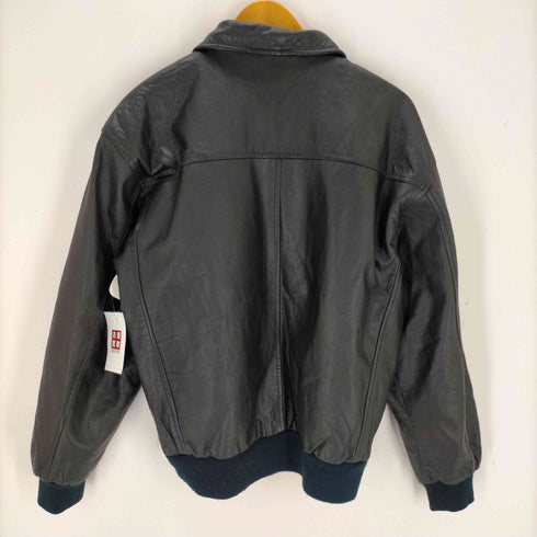 ジップアップ カウレザージャケット スウィングトップ メンズ JPN:L