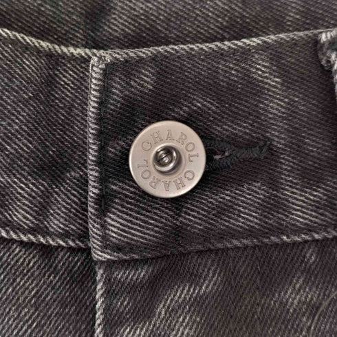 CHAROL カービングワイドデニムパンツ レディース