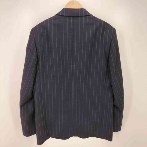 コムデギャルソンオム COMME des GARCONS HOMME AD2006 背抜き ストライプ 3B テーラードジャケット 1タック スラックス パンツ セットアップ メンズ JPN:S