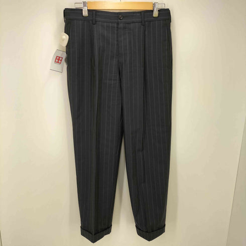 コムデギャルソンオム COMME des GARCONS HOMME AD2006 背抜き ストライプ 3B テーラードジャケット 1タック スラックス パンツ セットアップ メンズ JPN:S