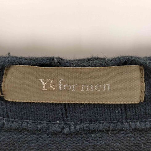ワイズフォーメン Ys for men 茶タグ 切りっぱなしでデザイン コットンニットカットソー archive メンズ