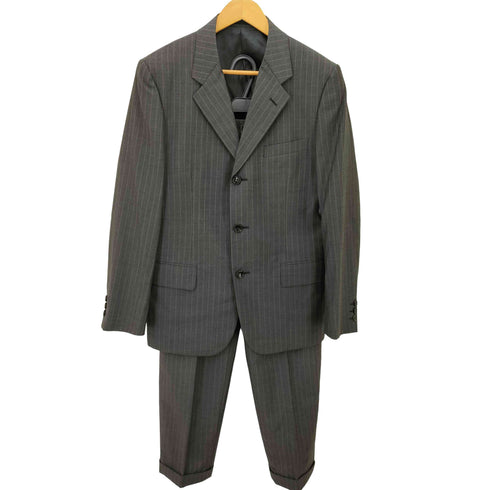 コムデギャルソンオム COMME des GARCONS HOMME AD2006 背抜き ストライプ 3B テーラードジャケット 1タック スラックス パンツ セットアップ メンズ SS