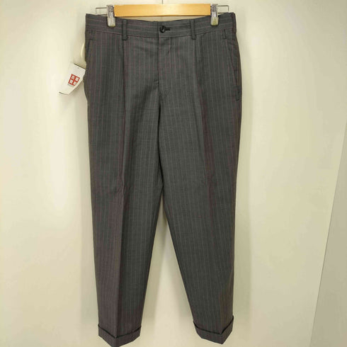 コムデギャルソンオム COMME des GARCONS HOMME AD2006 背抜き ストライプ 3B テーラードジャケット 1タック スラックス パンツ セットアップ メンズ SS