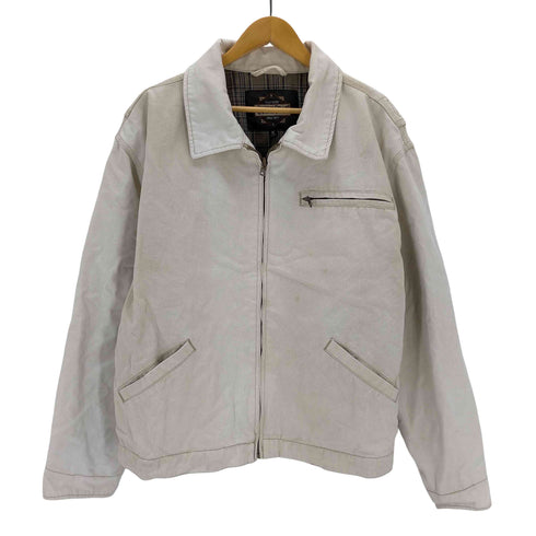 GUIDE GEAR ダック地 ジップジャケット 裏地チェック メンズ JPN:XL