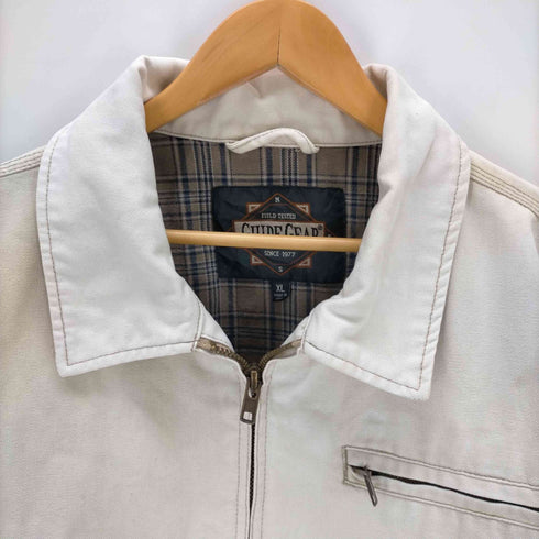 GUIDE GEAR ダック地 ジップジャケット 裏地チェック メンズ JPN:XL
