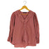 ザラ ZARA 襟レース ギャザースリーブ シャツブラウス レディース import:M