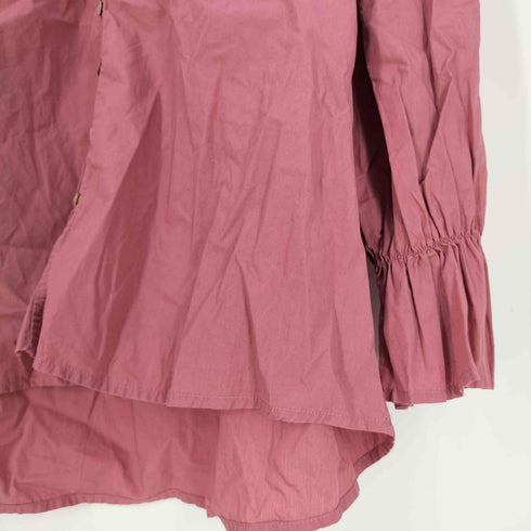 ザラ ZARA 襟レース ギャザースリーブ シャツブラウス レディース import:M