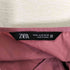 ザラ ZARA 襟レース ギャザースリーブ シャツブラウス レディース import:M