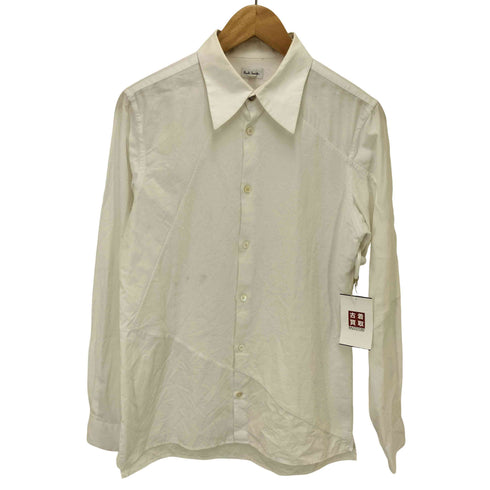 ポールスミス Paul Smith 異素材 切替 ロングポイント カラー L/S シャツ メンズ import:M