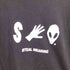 STEAL MEANING エイリアン ロゴ プリント S/S クルーネック Tシャツ メンズ