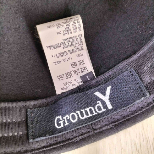 グラウンドワイ Ground Y 17AW LAINE WOOLCAP フェルト ラナウール キャップ レディース