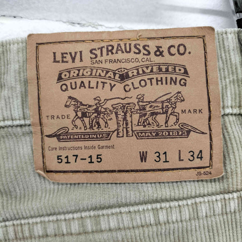 リーバイス Levis 94年製 517-15 ブーツカット コーデュロイパンツ メンズ 31X34
