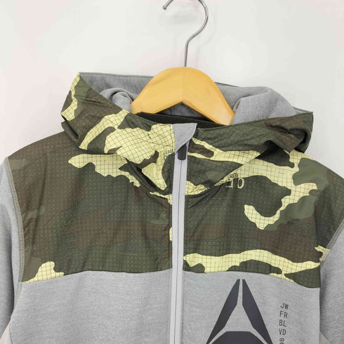 リーボック Reebok 迷彩ジップアップパーカー メンズ JPN:L