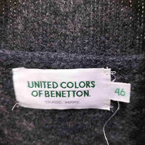 ユナイテッドカラーズオブベネトン UNITED COLORS OF BENETTON 90S 日本製 NEW WOOL デザイン モックネック ニット メンズ JPN:46